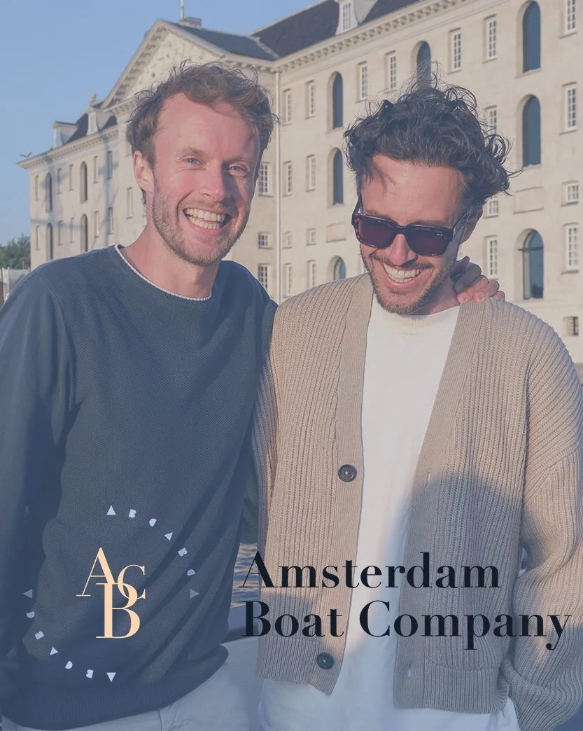 Boris en Maxim Bouten, oprichters Amsterdam Boat Company